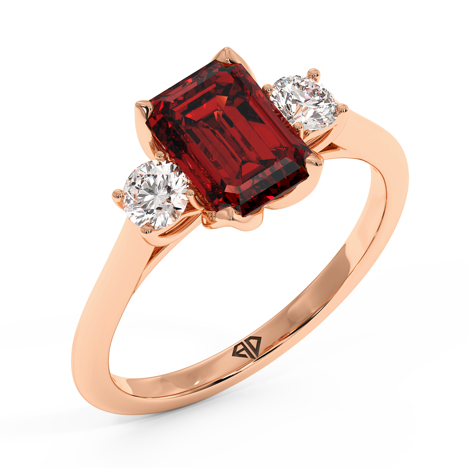 18K Rose Gold Dolce Engagement Ring