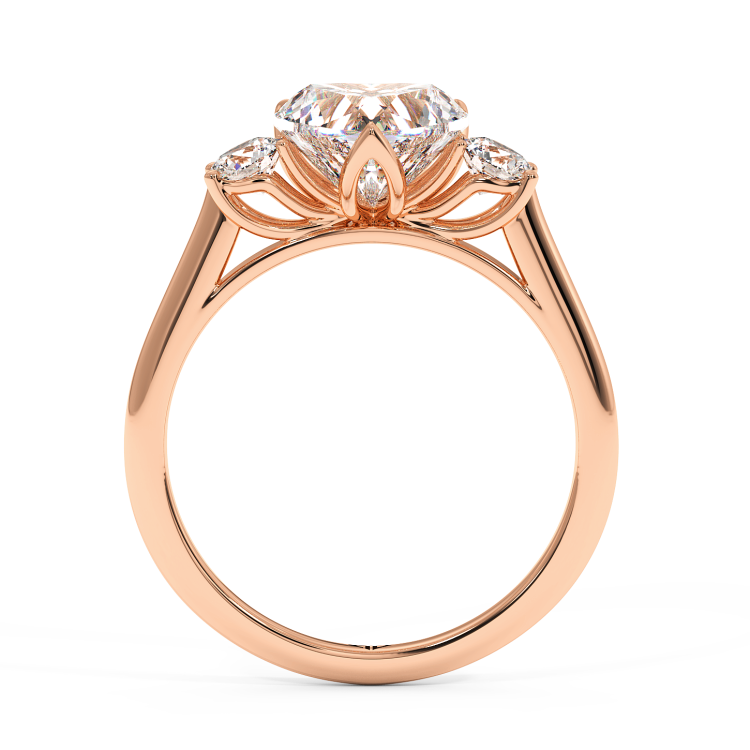 18K Rose Gold Dolce Engagement Ring