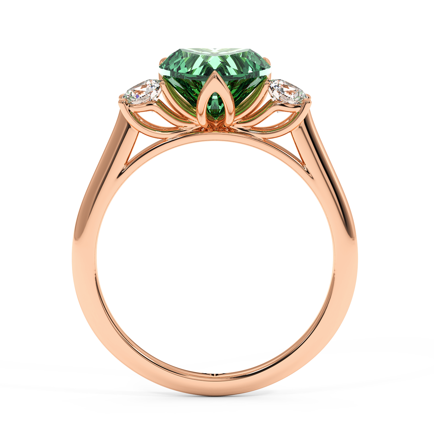 18K Rose Gold Dolce Engagement Ring