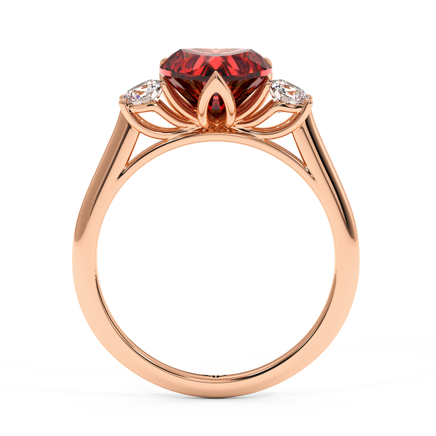 18K Rose Gold Dolce Engagement Ring
