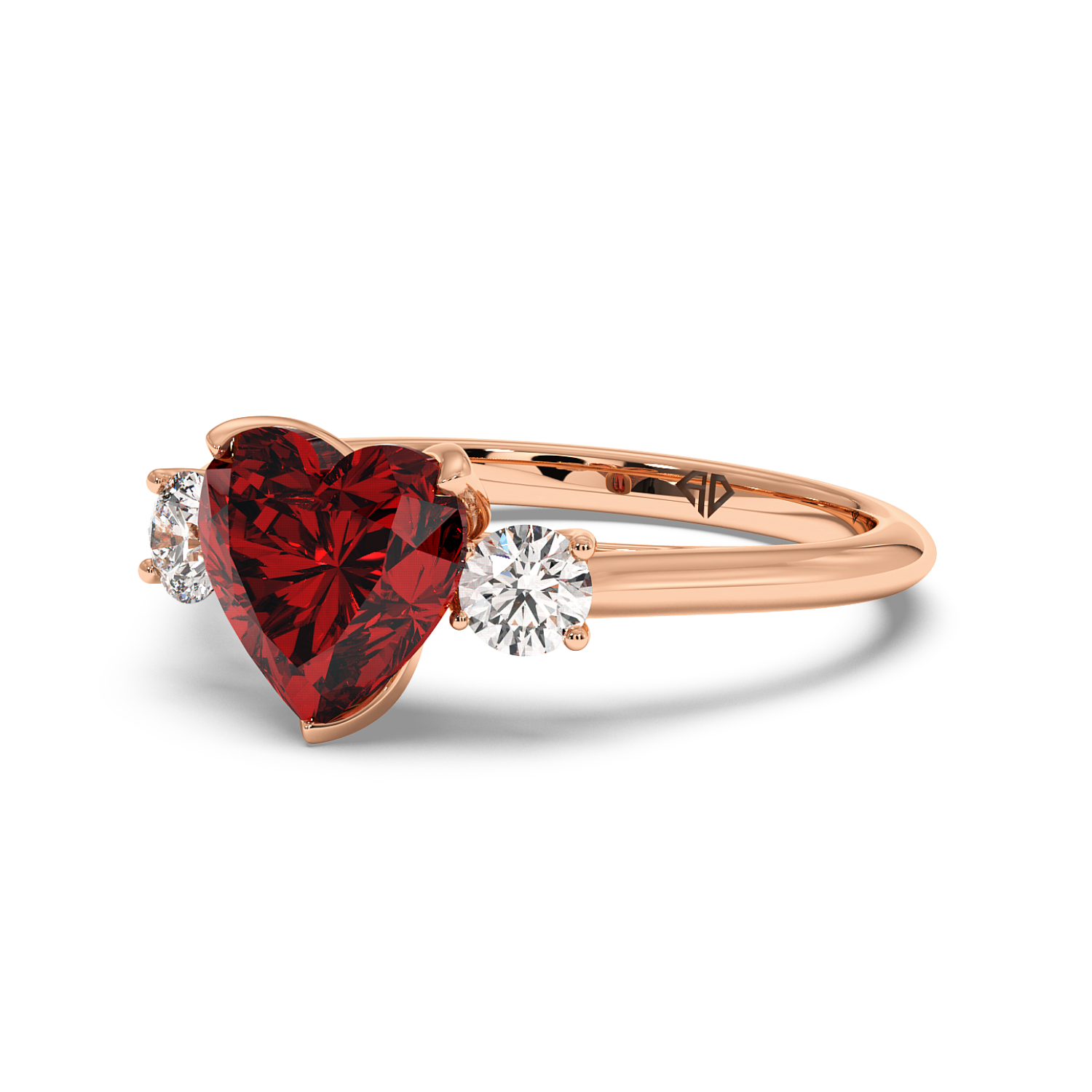 18K Rose Gold Dolce Engagement Ring