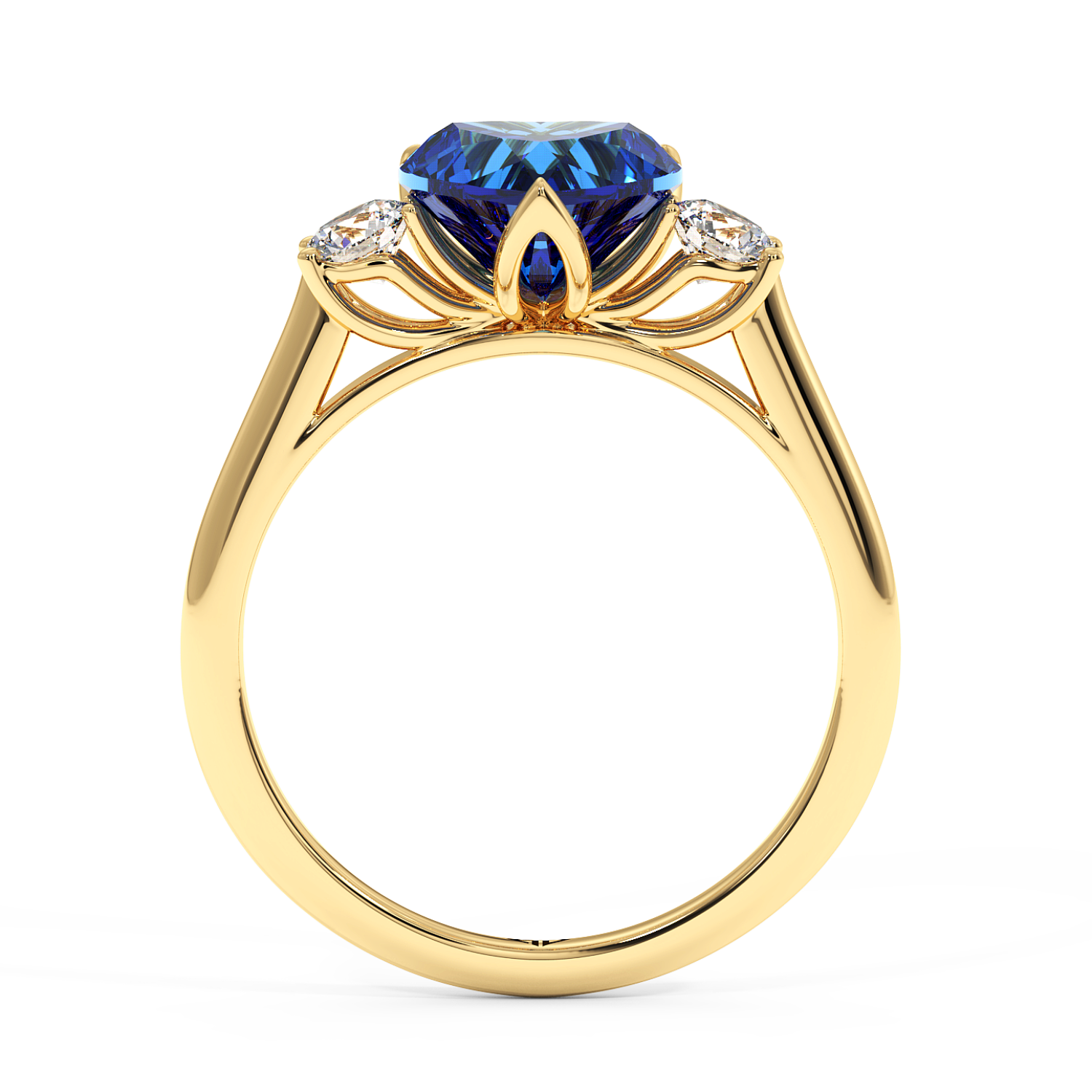18K Yellow Gold Dolce Engagement Ring