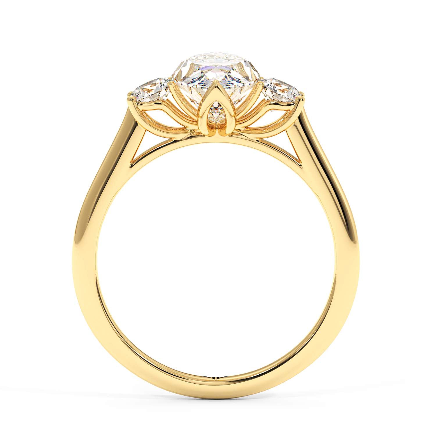 18K Yellow Gold Dolce Engagement Ring