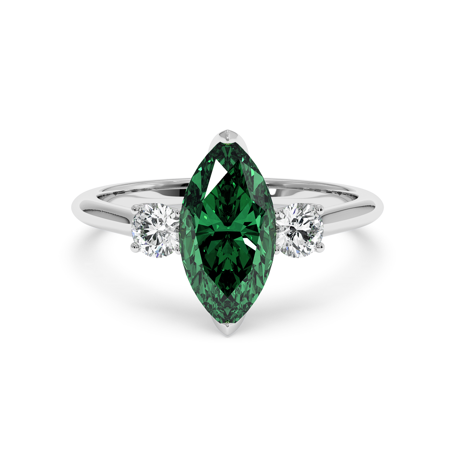 18K White Gold Dolce Engagement Ring