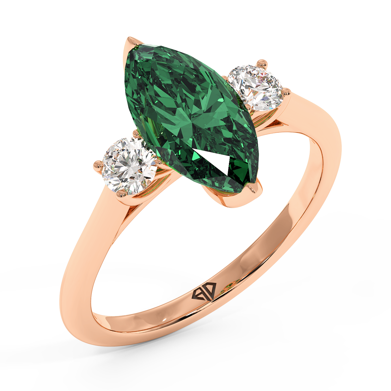 18K Rose Gold Dolce Engagement Ring