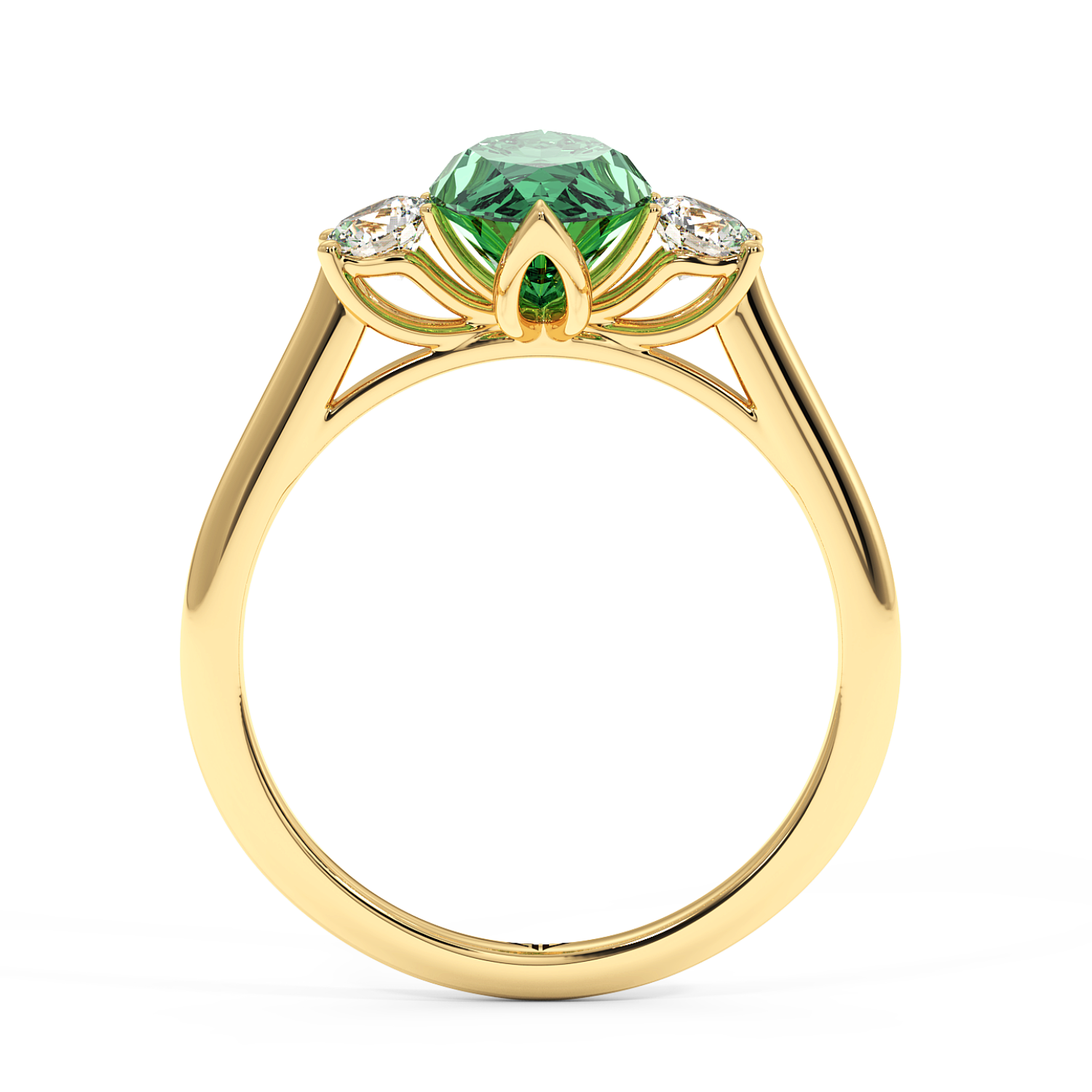 18K Yellow Gold Dolce Engagement Ring