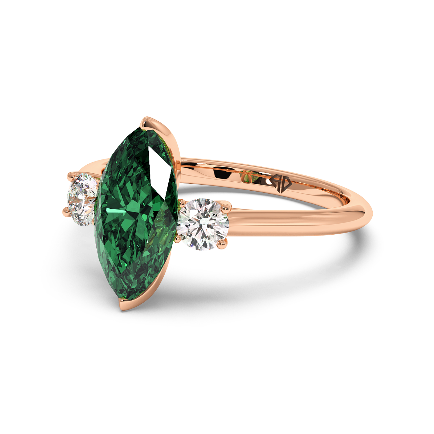 18K Rose Gold Dolce Engagement Ring