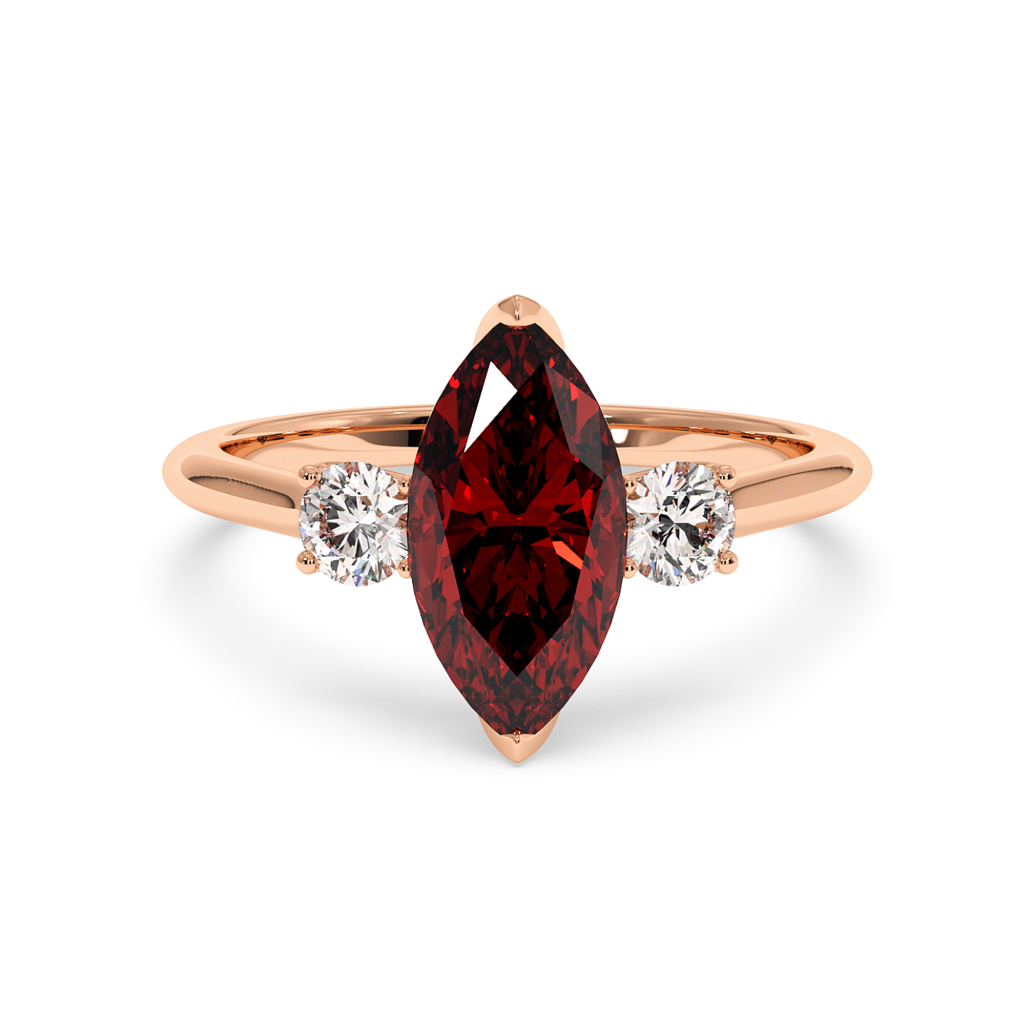 18K Rose Gold Dolce Engagement Ring