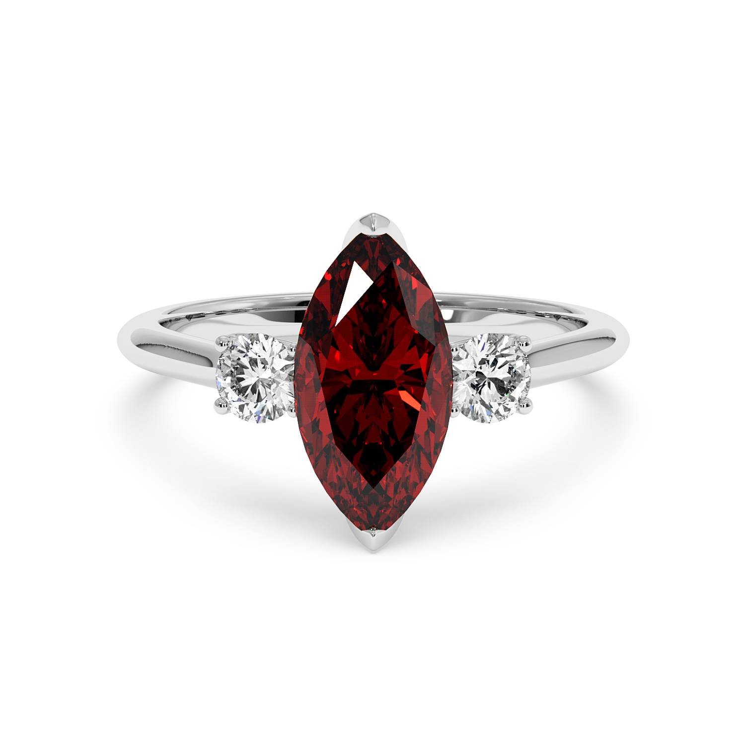 18K White Gold Dolce Engagement Ring