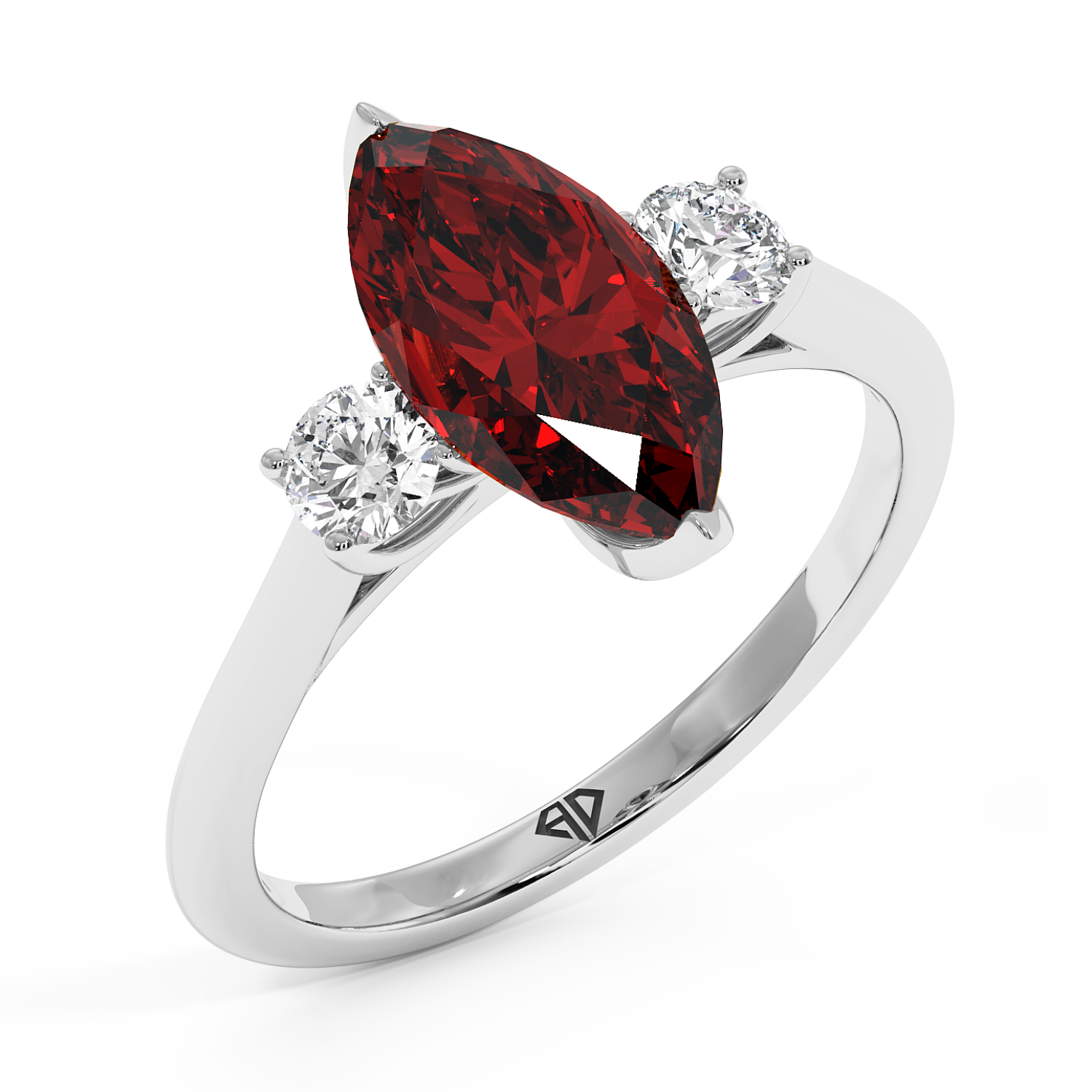 18K White Gold Dolce Engagement Ring