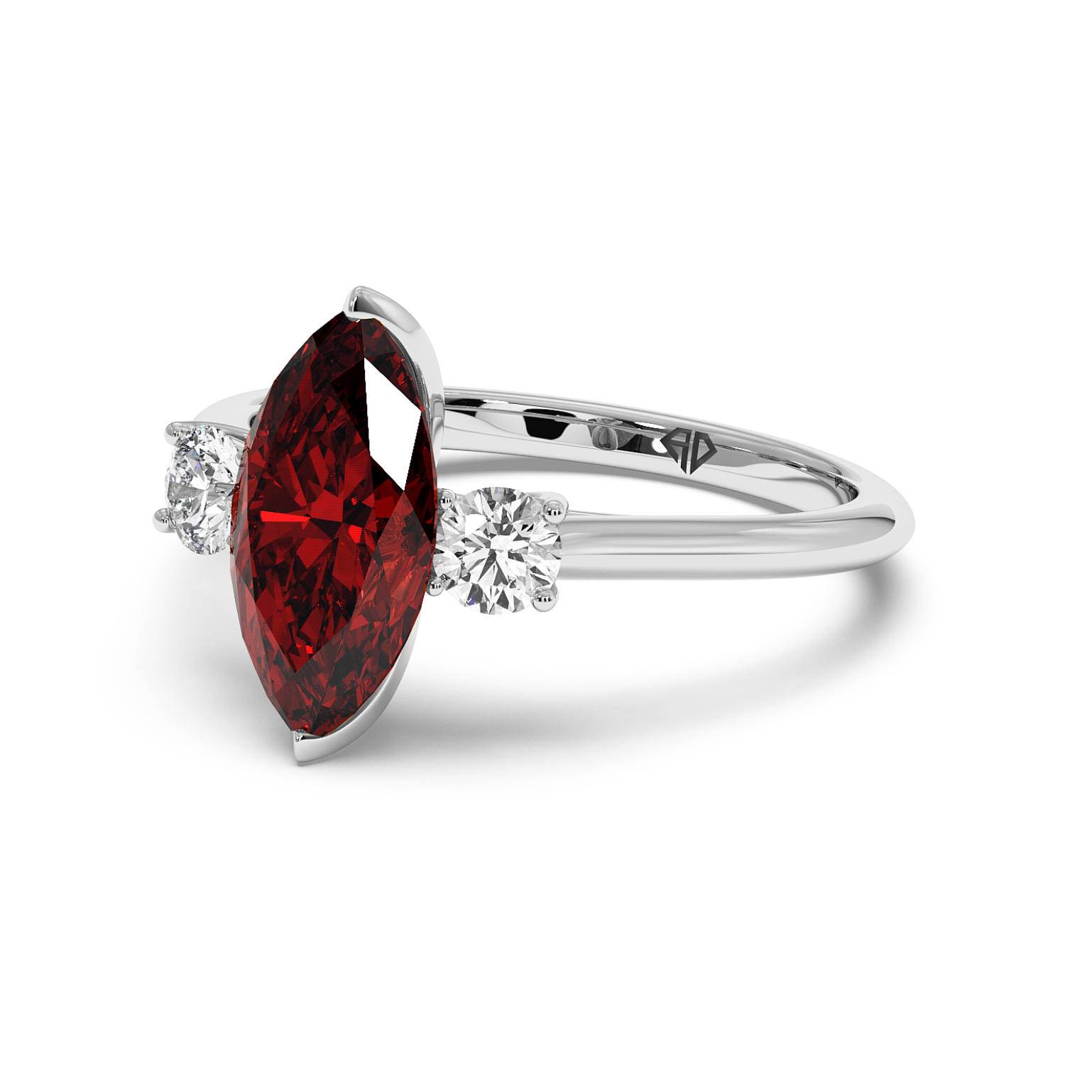 18K White Gold Dolce Engagement Ring