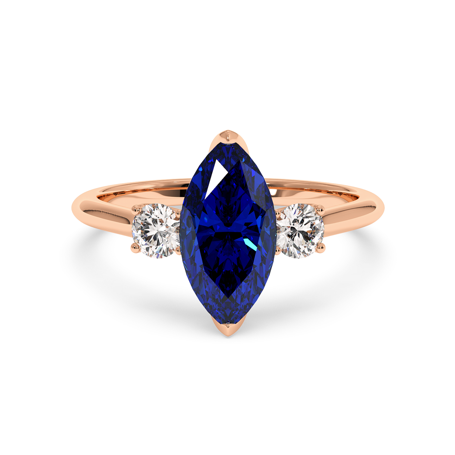 18K Rose Gold Dolce Engagement Ring