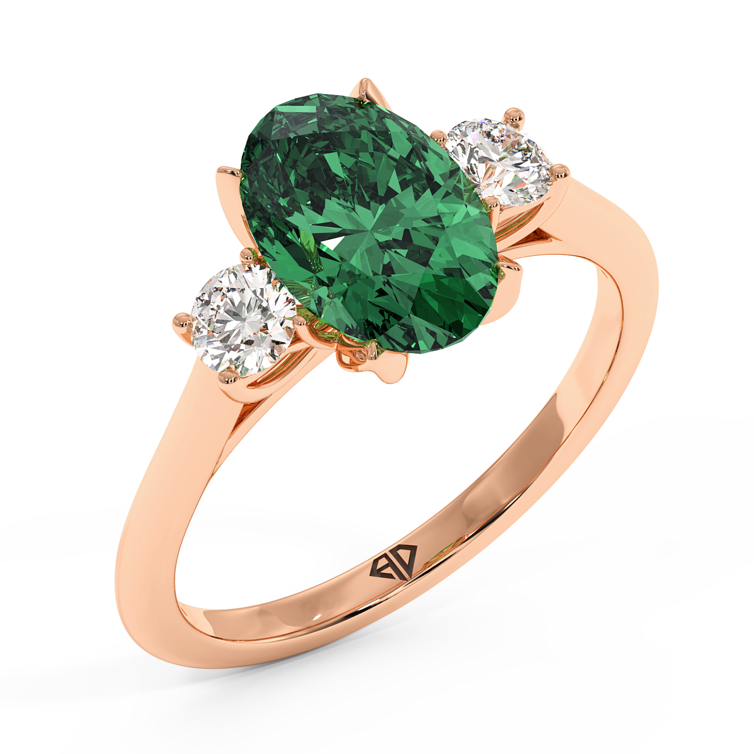 18K Rose Gold Dolce Engagement Ring