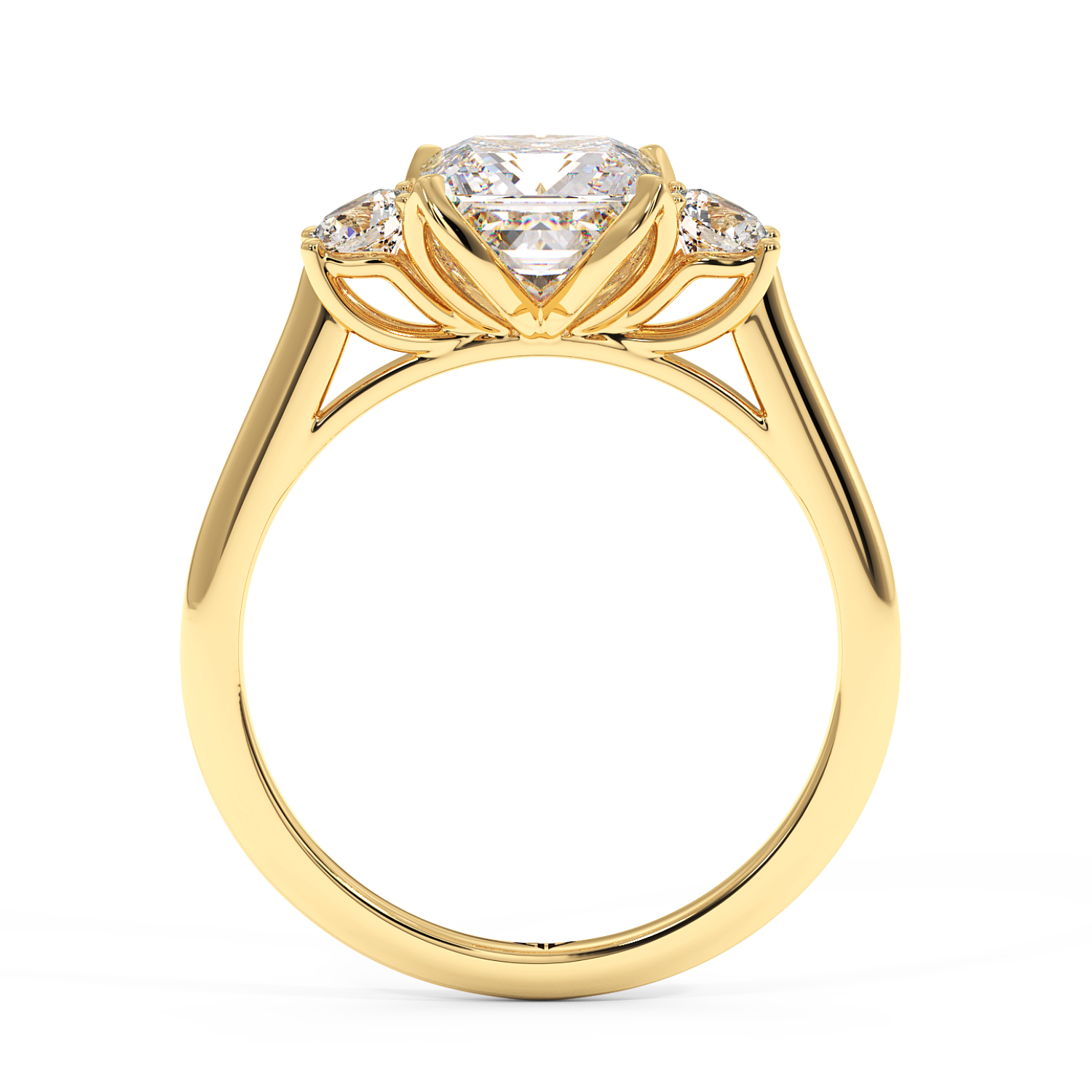18K Yellow Gold Dolce Engagement Ring