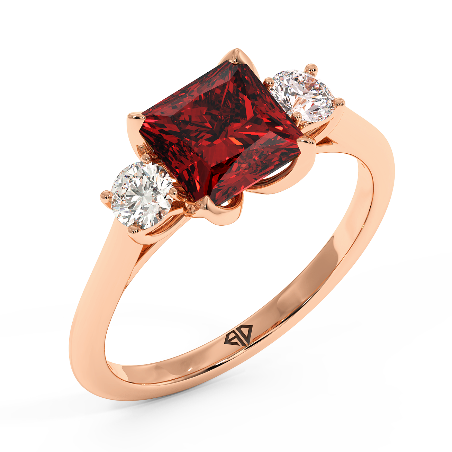 18K Rose Gold Dolce Engagement Ring