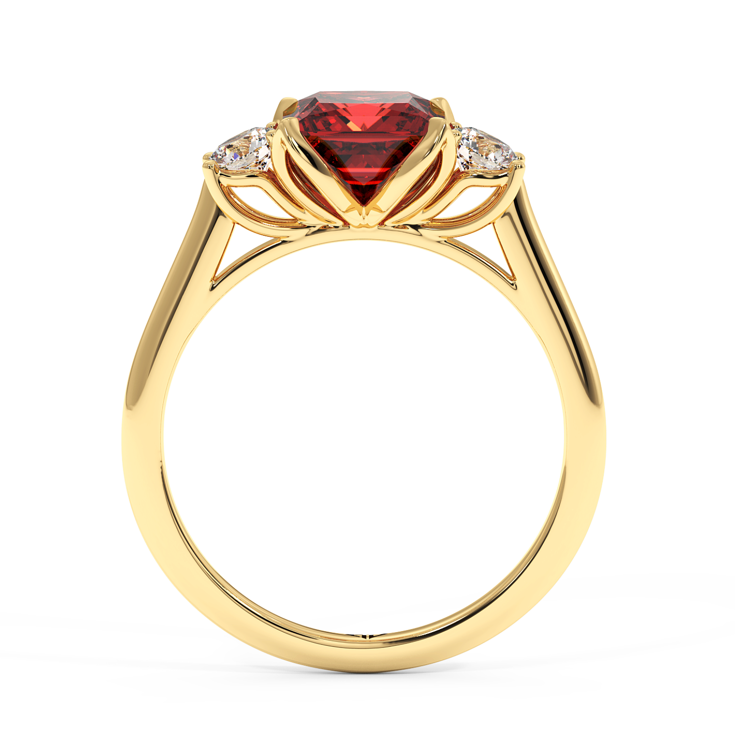 18K Yellow Gold Dolce Engagement Ring