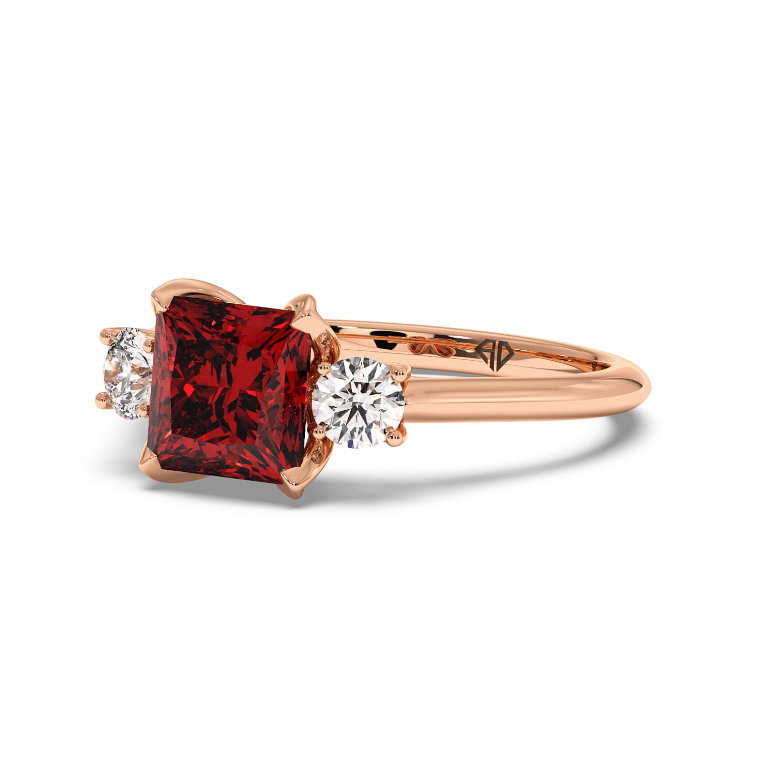 18K Rose Gold Dolce Engagement Ring