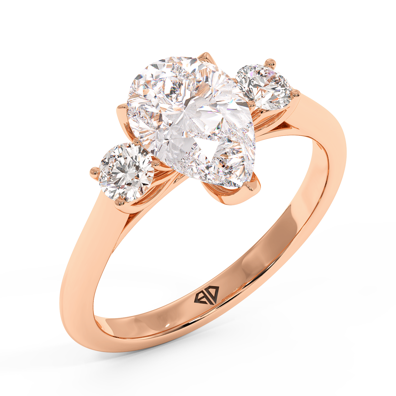 18K Rose Gold Dolce Engagement Ring