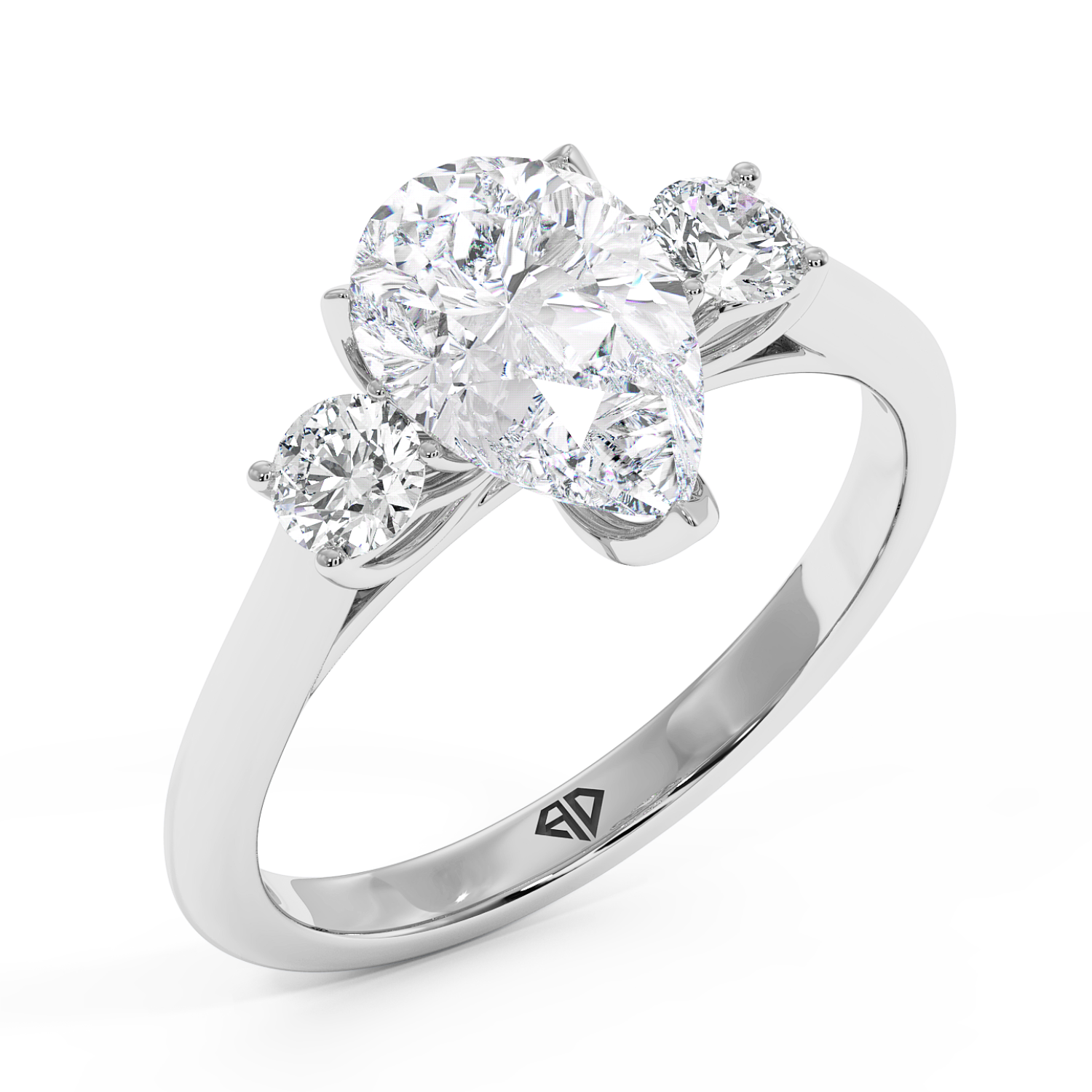 18K White Gold Dolce Engagement Ring
