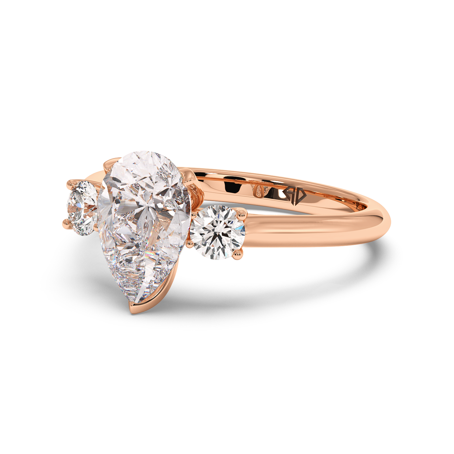 18K Rose Gold Dolce Engagement Ring