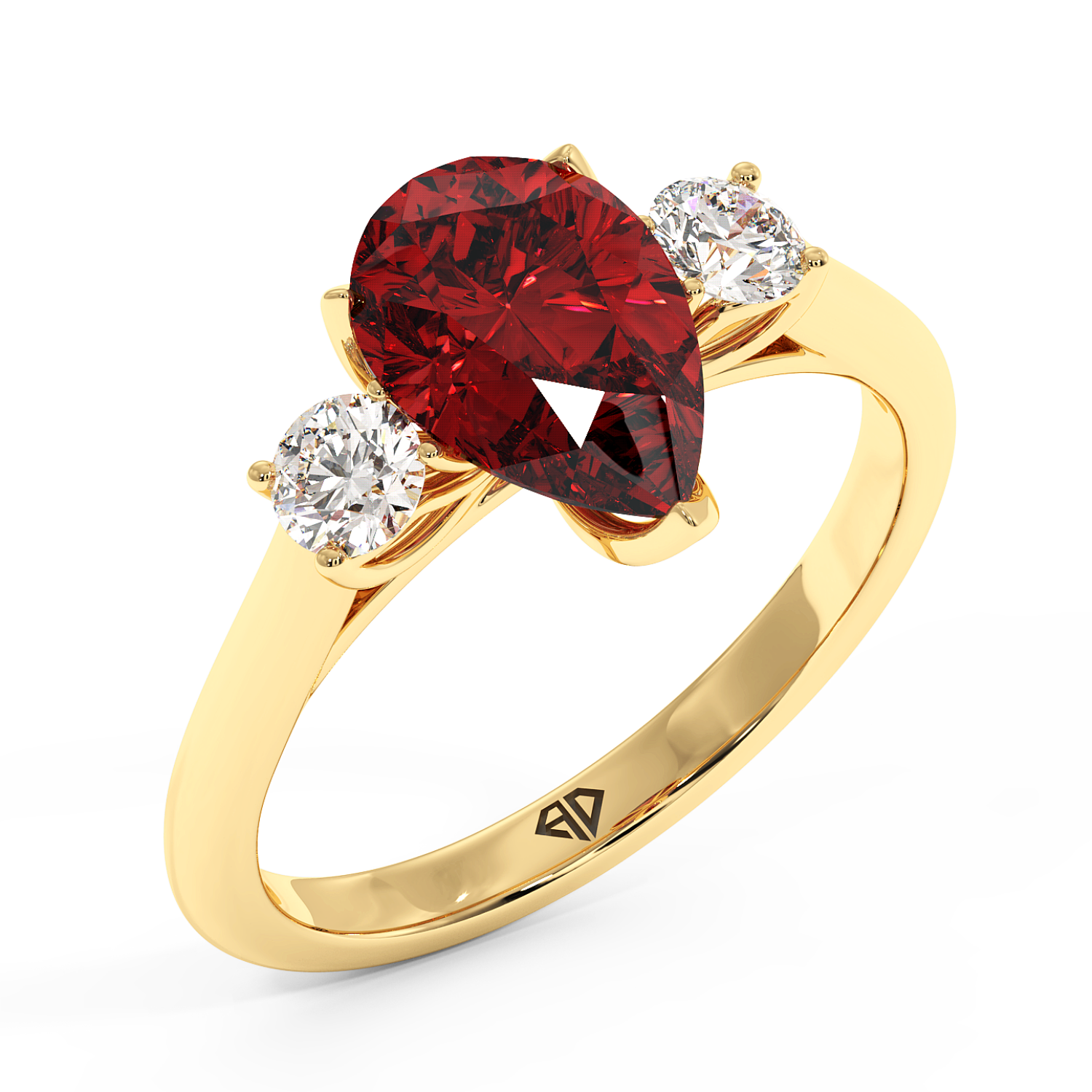 18K Yellow Gold Dolce Engagement Ring