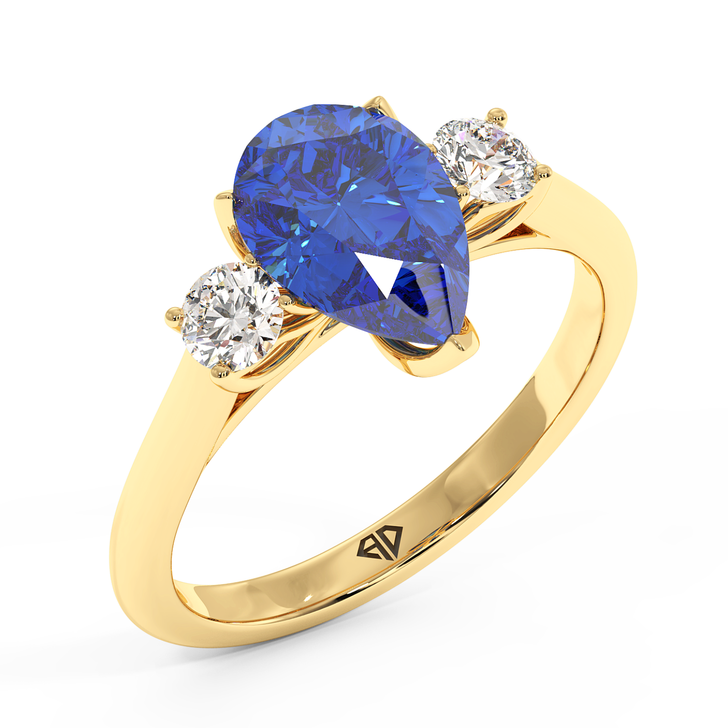 18K Yellow Gold Dolce Engagement Ring