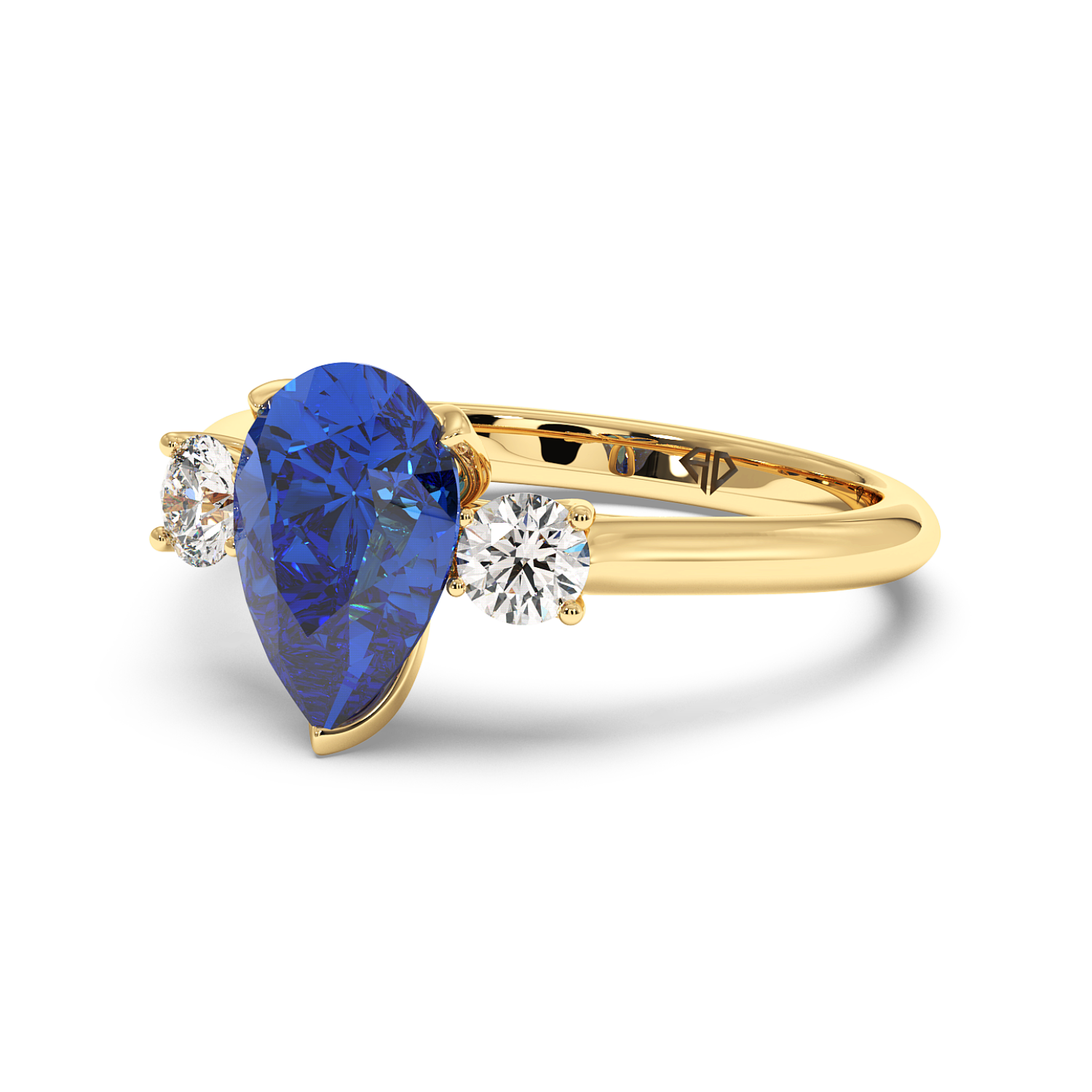 18K Yellow Gold Dolce Engagement Ring