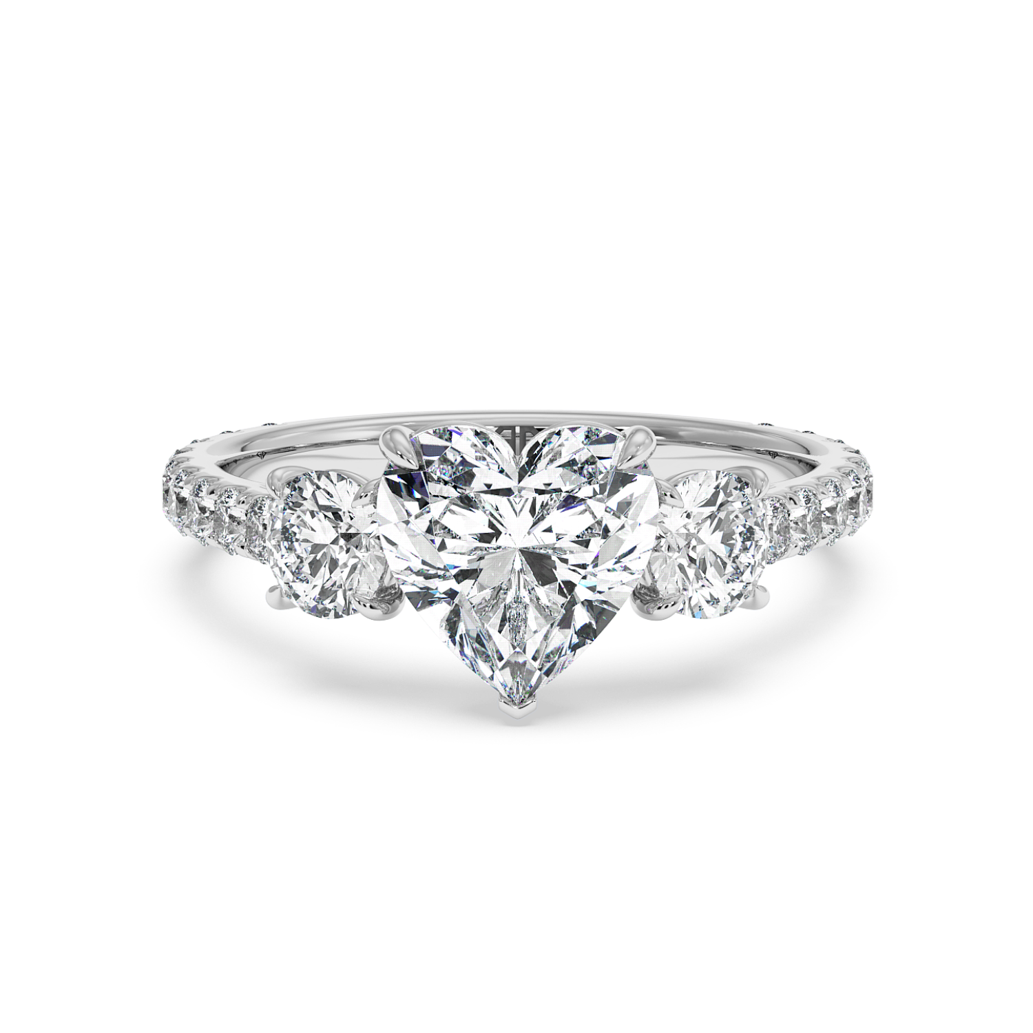 Platinum Blossom Engagement Ring