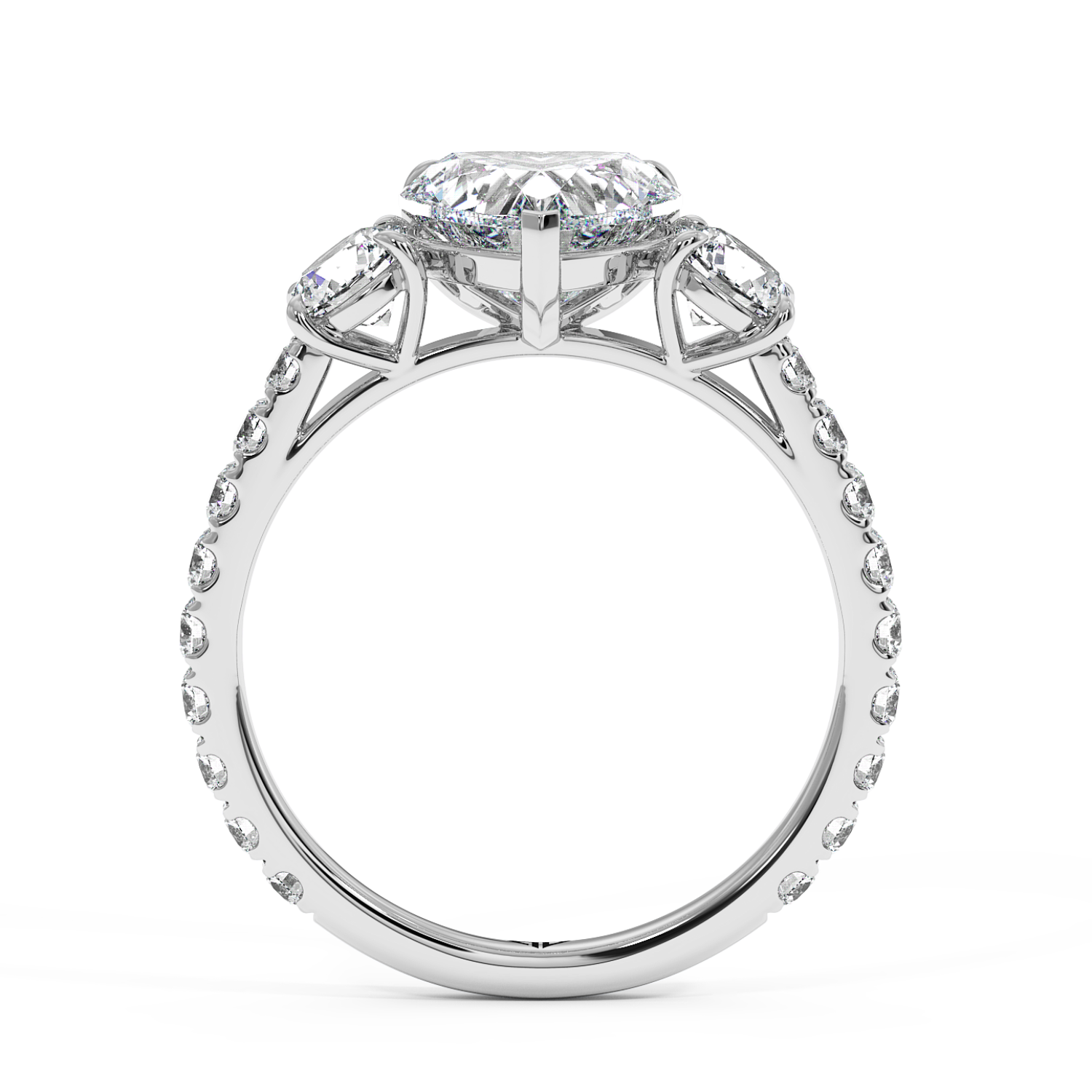 Platinum Blossom Engagement Ring