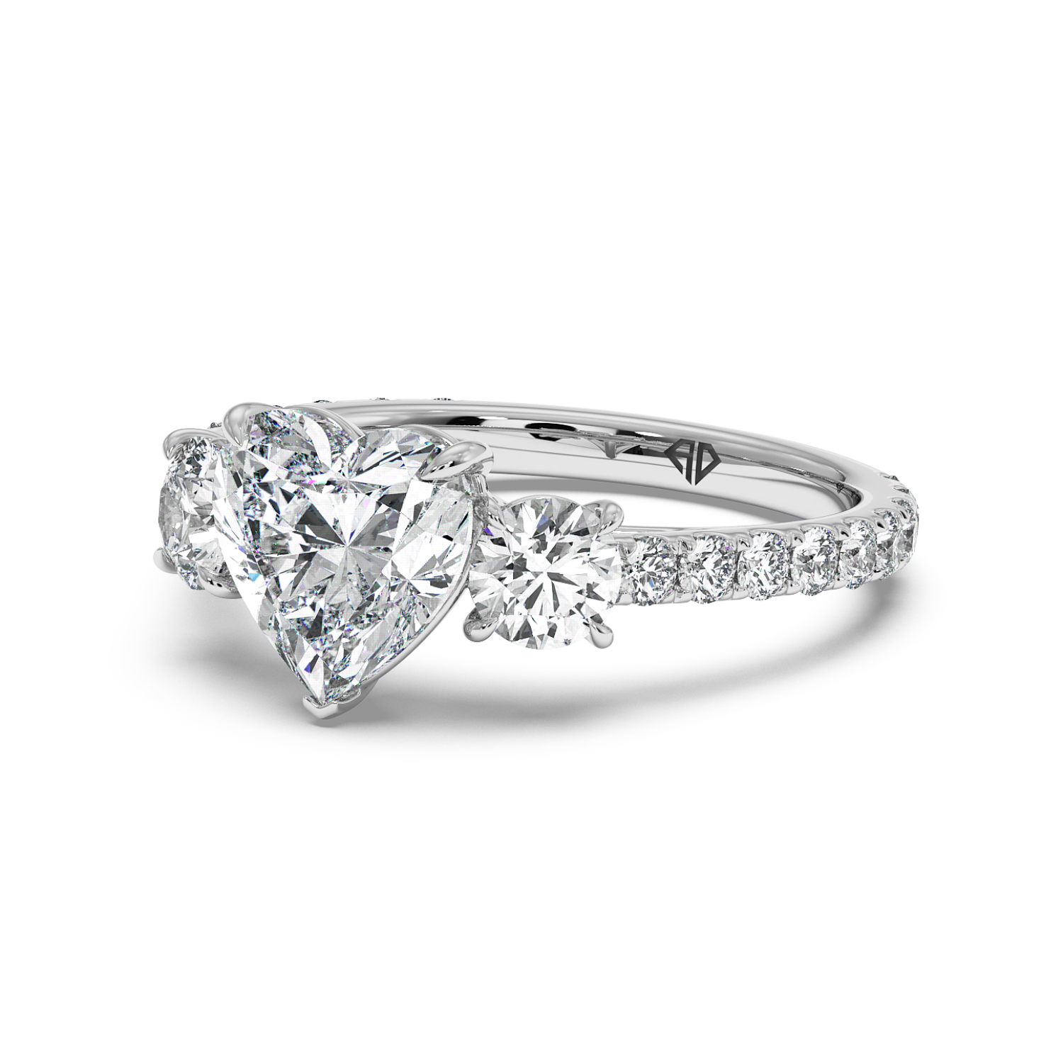 Platinum Blossom Engagement Ring