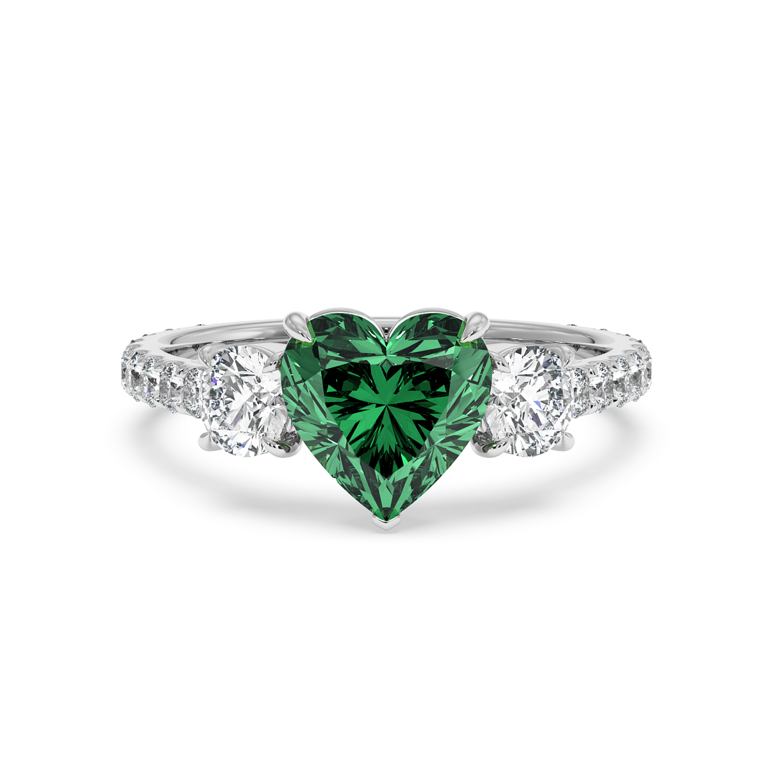 Platinum Blossom Engagement Ring