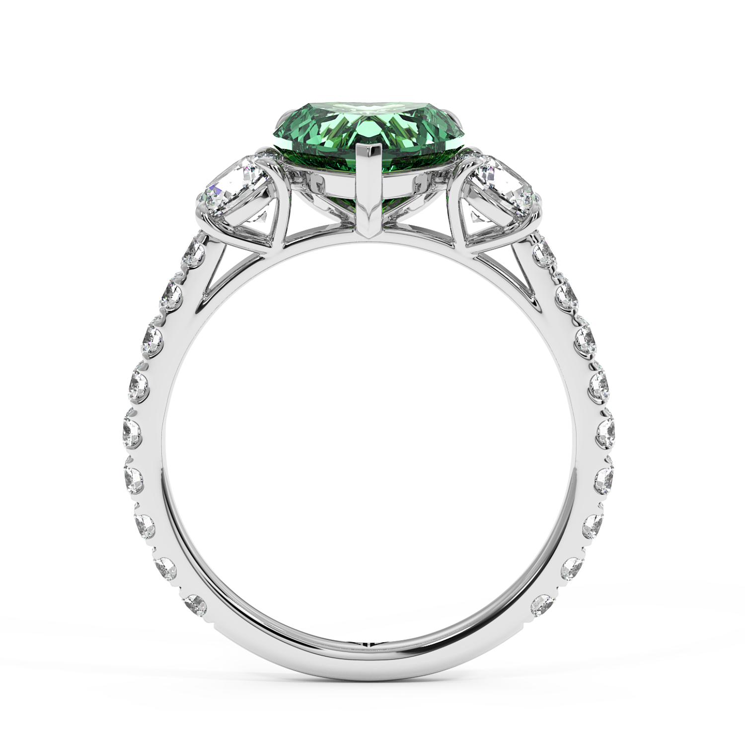 Platinum Blossom Engagement Ring