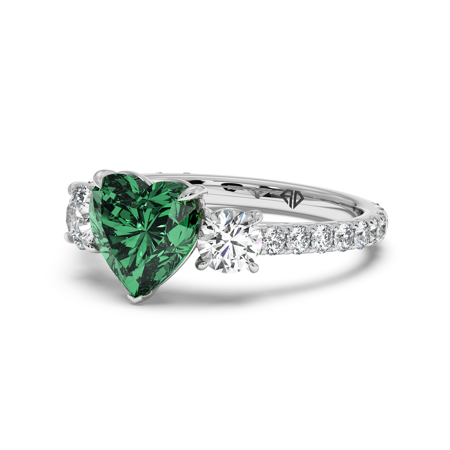 Platinum Blossom Engagement Ring