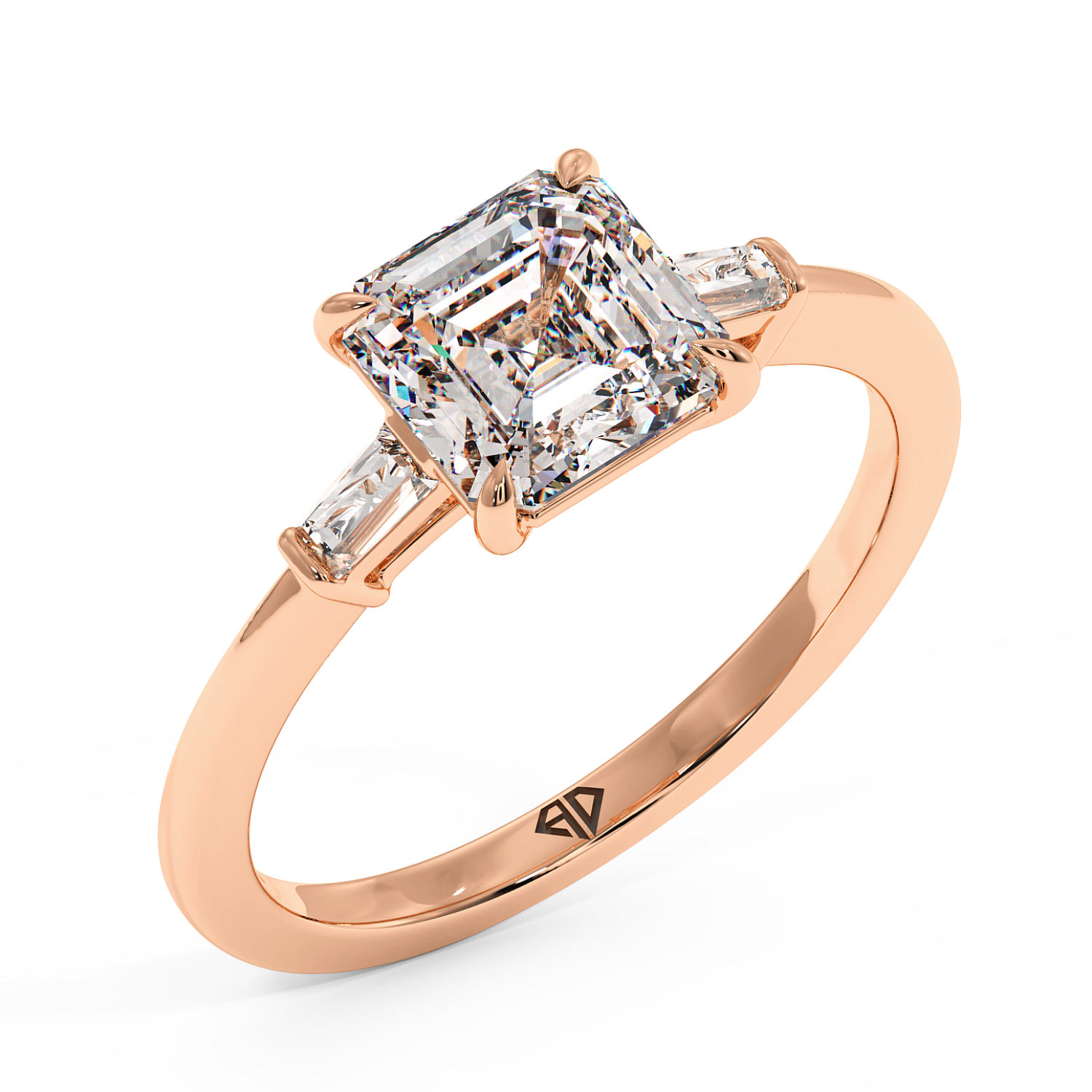 18K Rose Gold Quinn Engagement Ring