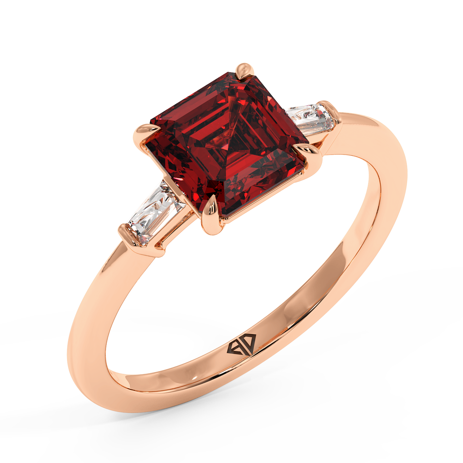 18K Rose Gold Quinn Engagement Ring