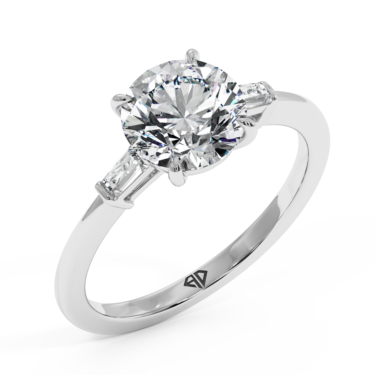 18K White Gold Quinn Engagement Ring