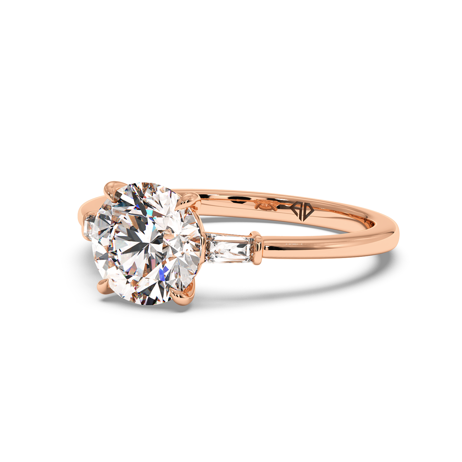 18K Rose Gold Quinn Engagement Ring