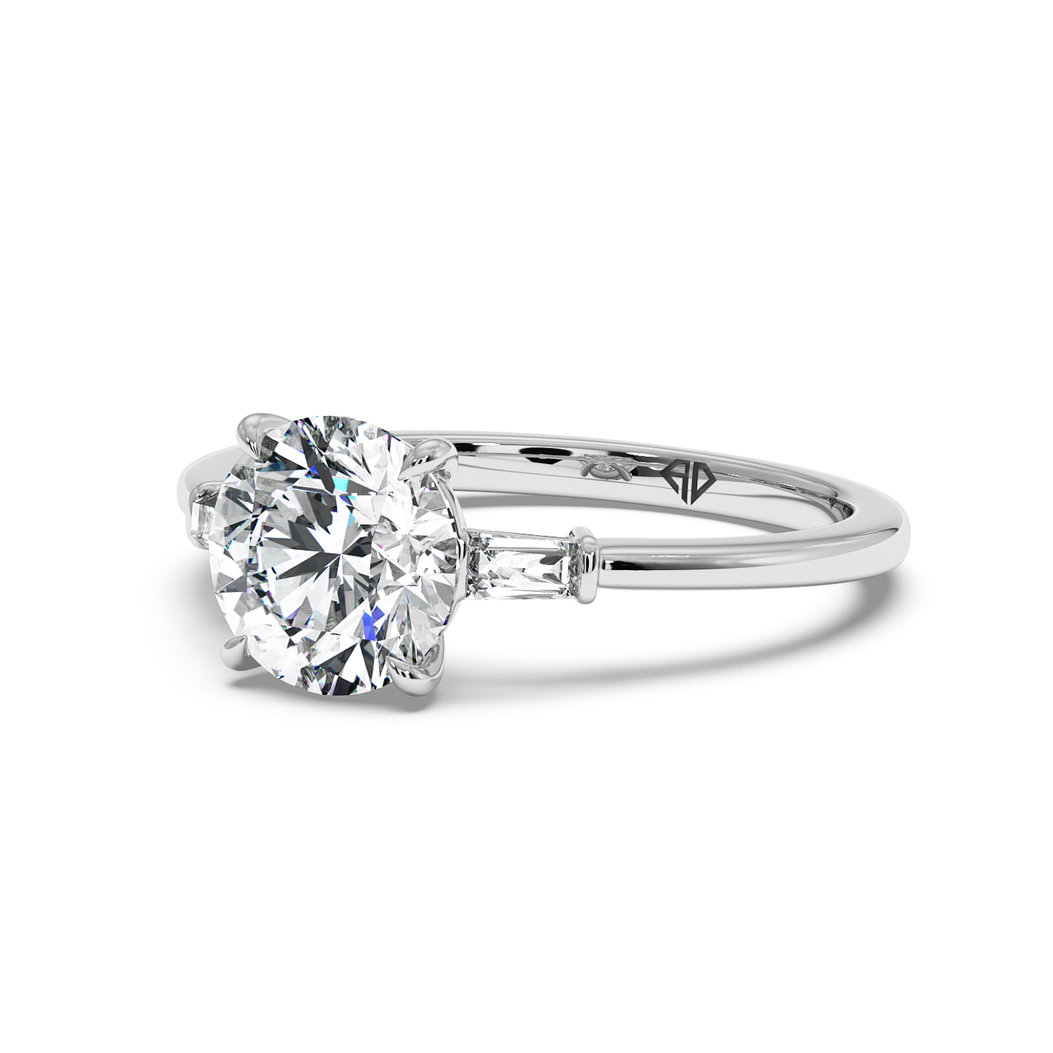 18K White Gold Quinn Engagement Ring