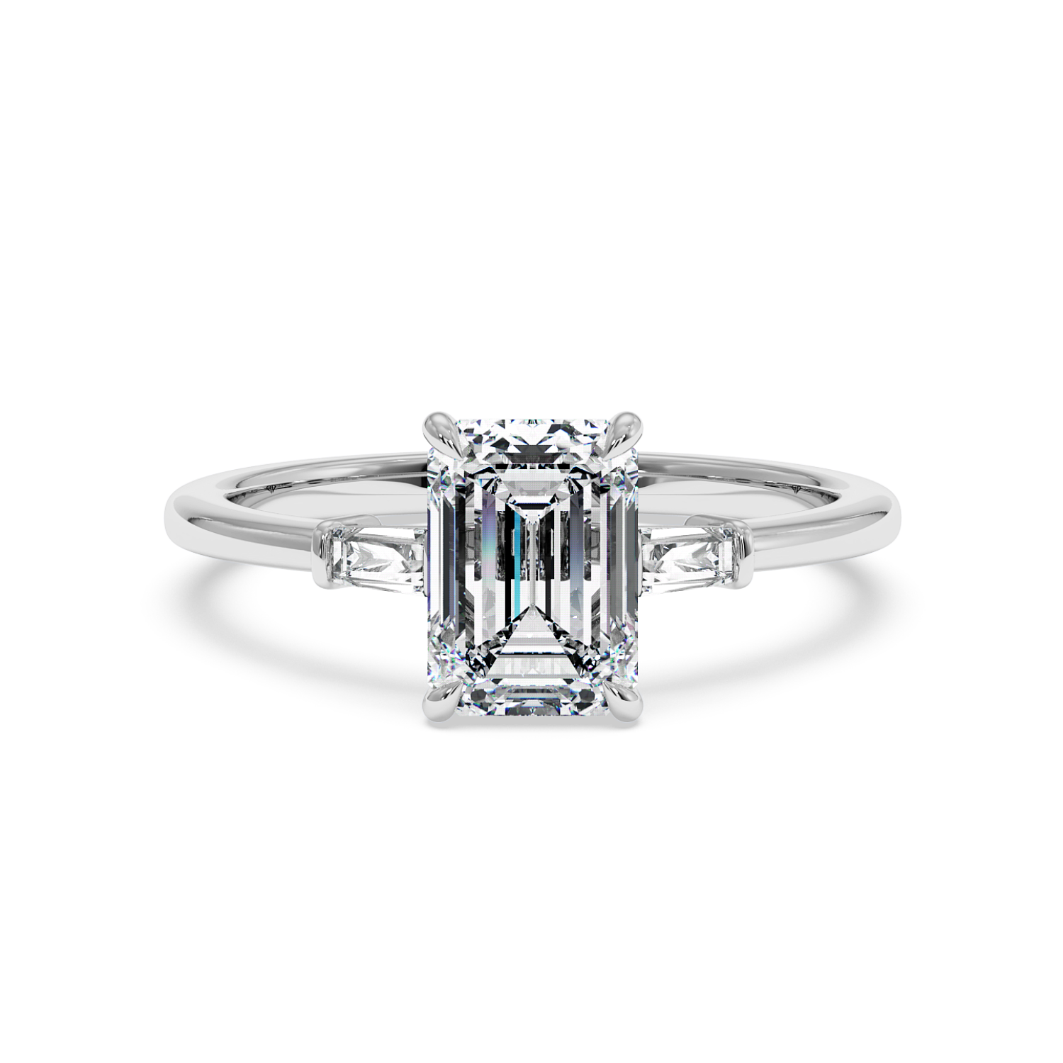 18K White Gold Quinn Engagement Ring