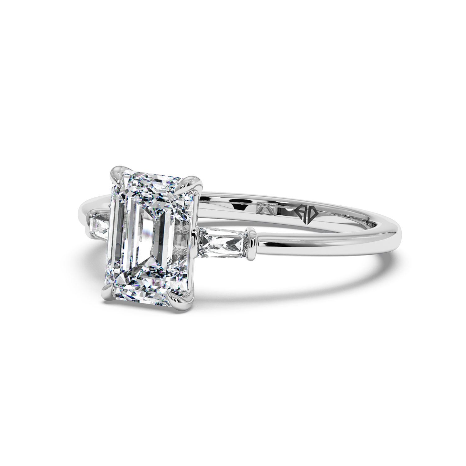 18K White Gold Quinn Engagement Ring