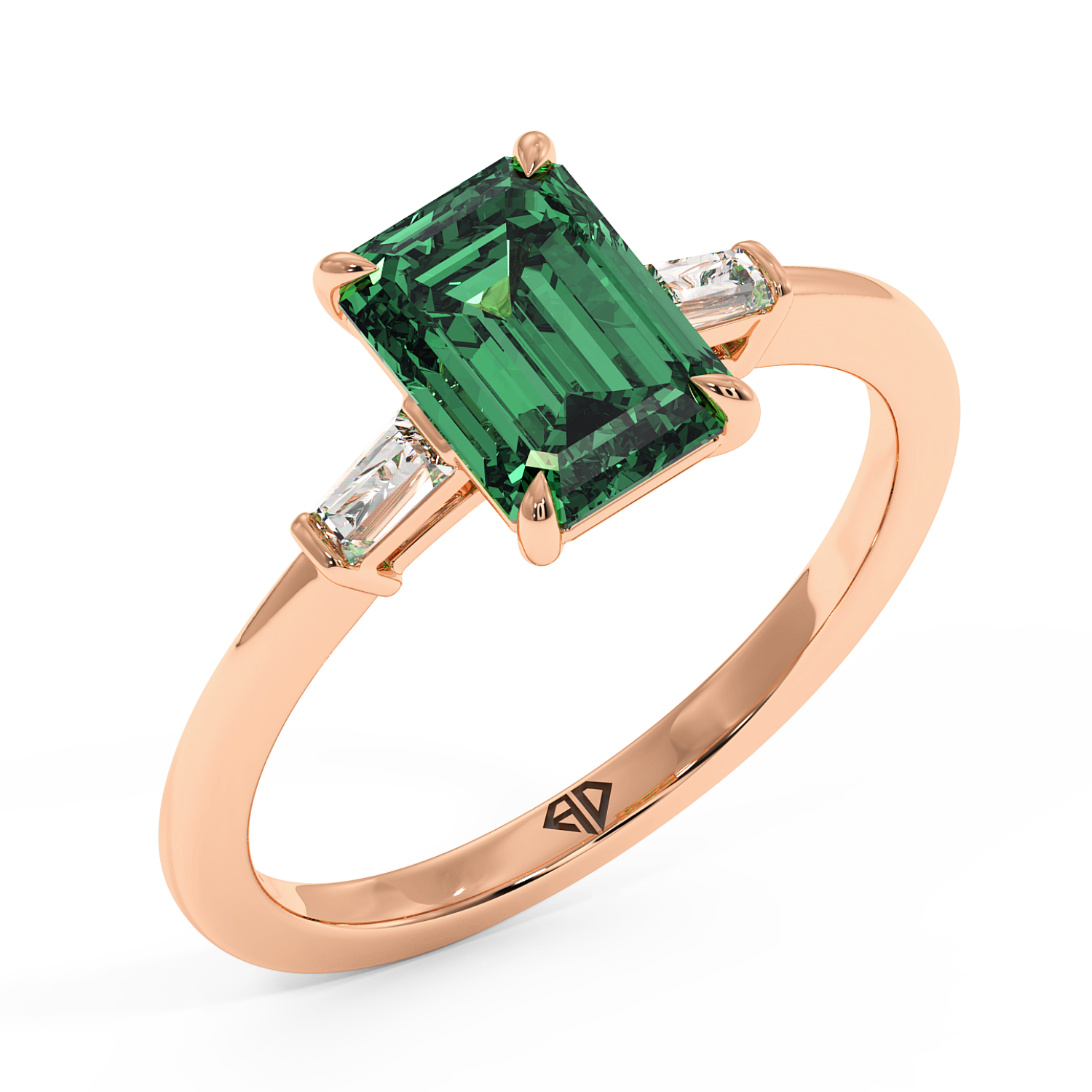 18K Rose Gold Quinn Engagement Ring