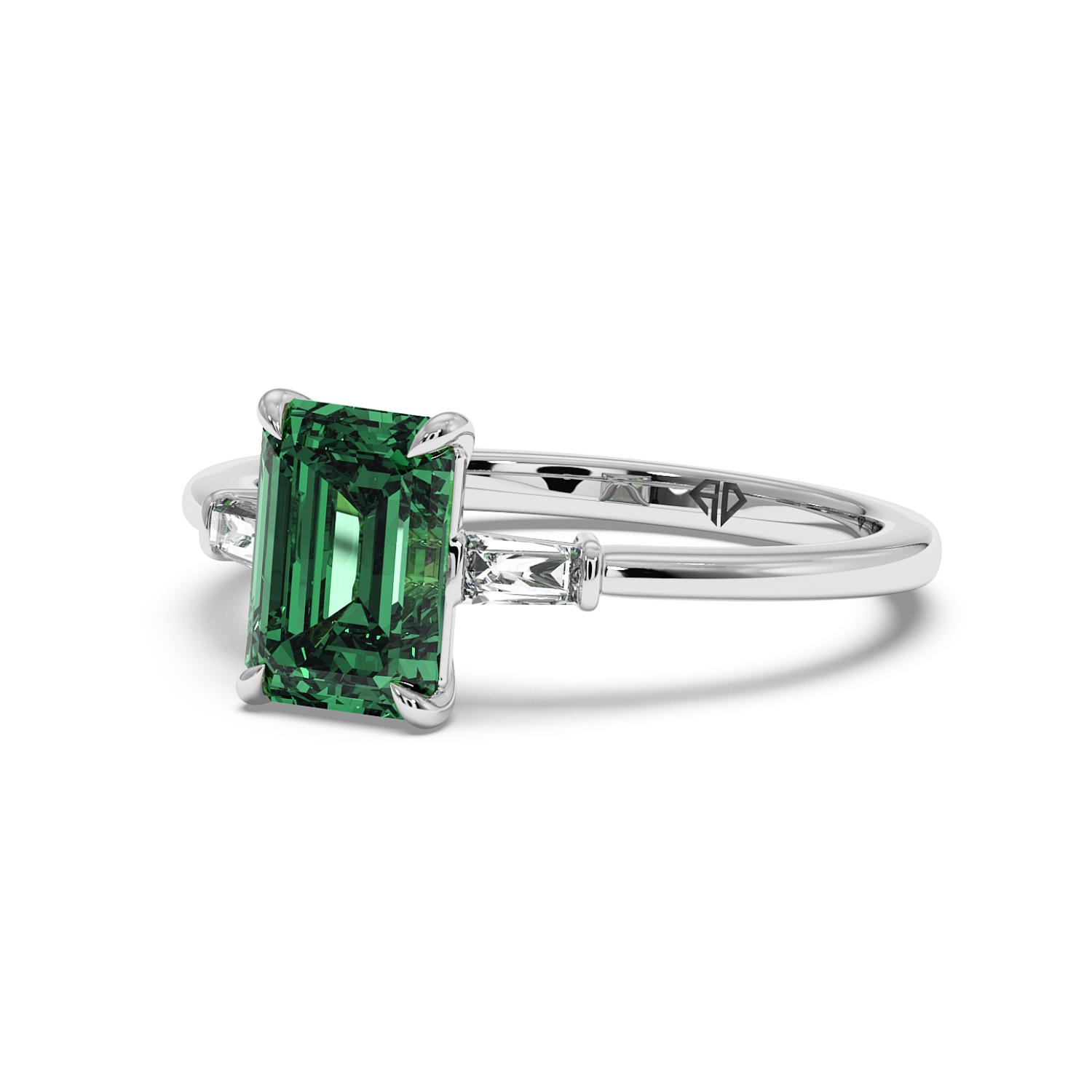 18K White Gold Quinn Engagement Ring