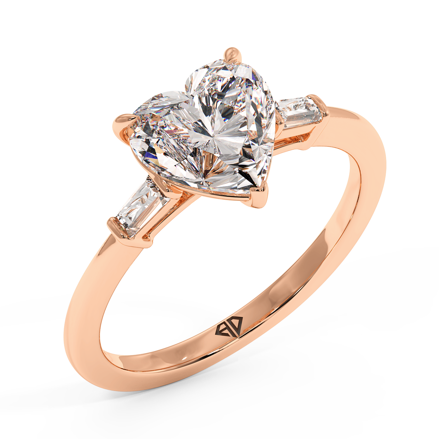 18K Rose Gold Quinn Engagement Ring