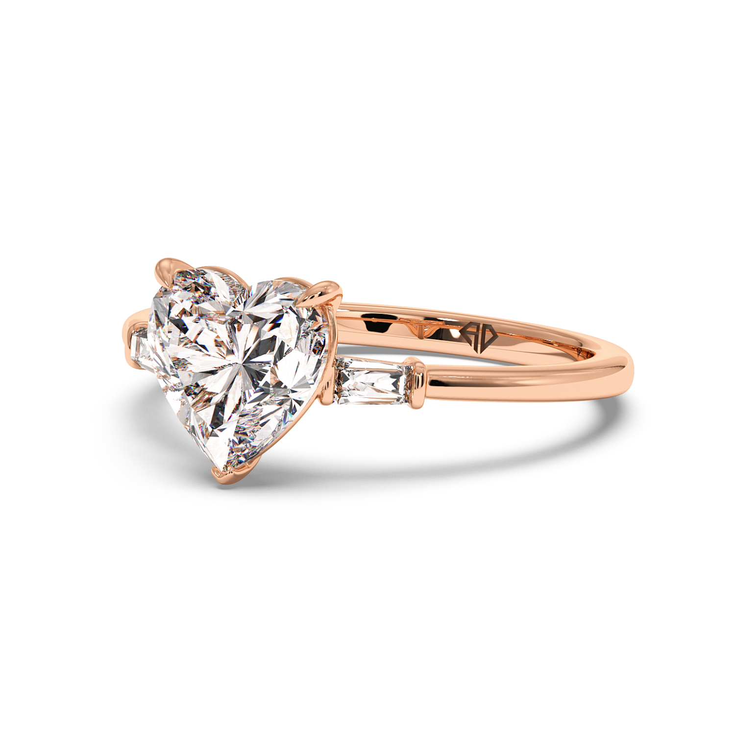 18K Rose Gold Quinn Engagement Ring