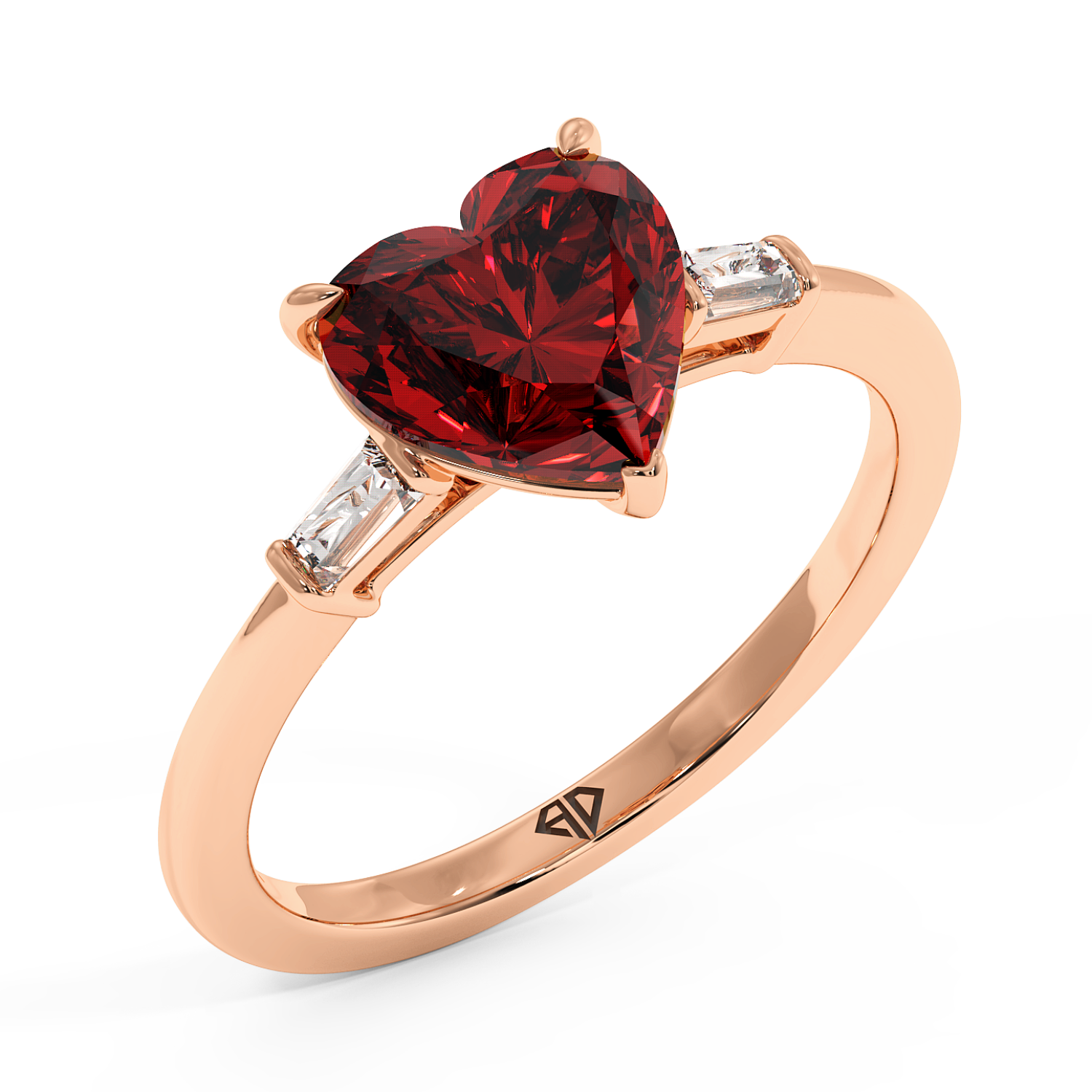 18K Rose Gold Quinn Engagement Ring