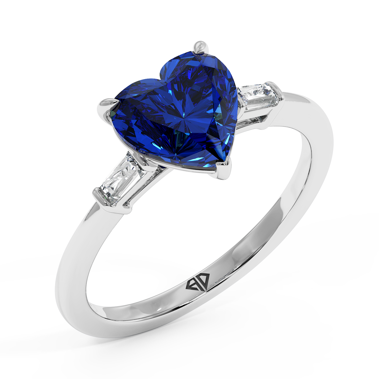 18K White Gold Quinn Engagement Ring