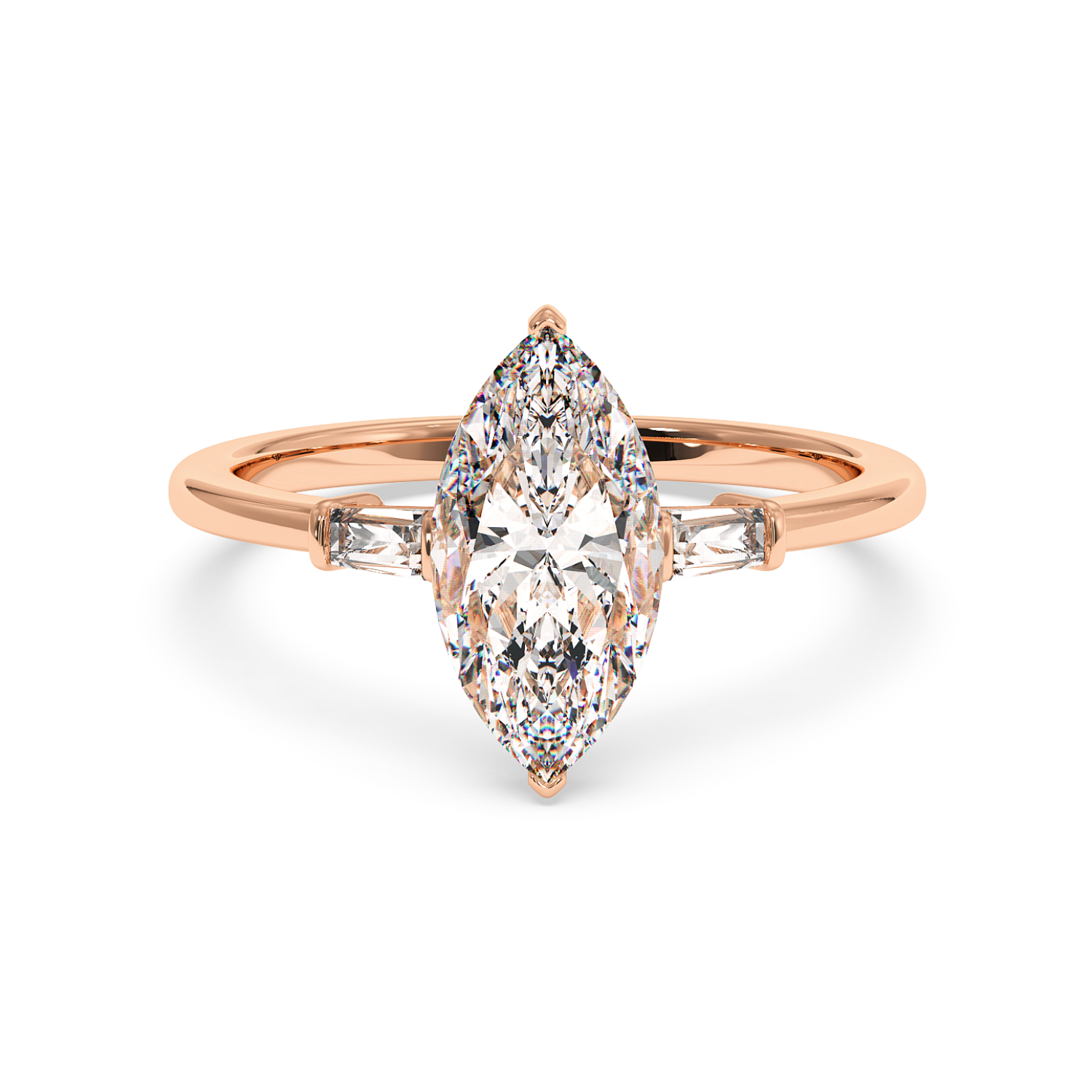 18K Rose Gold Quinn Engagement Ring