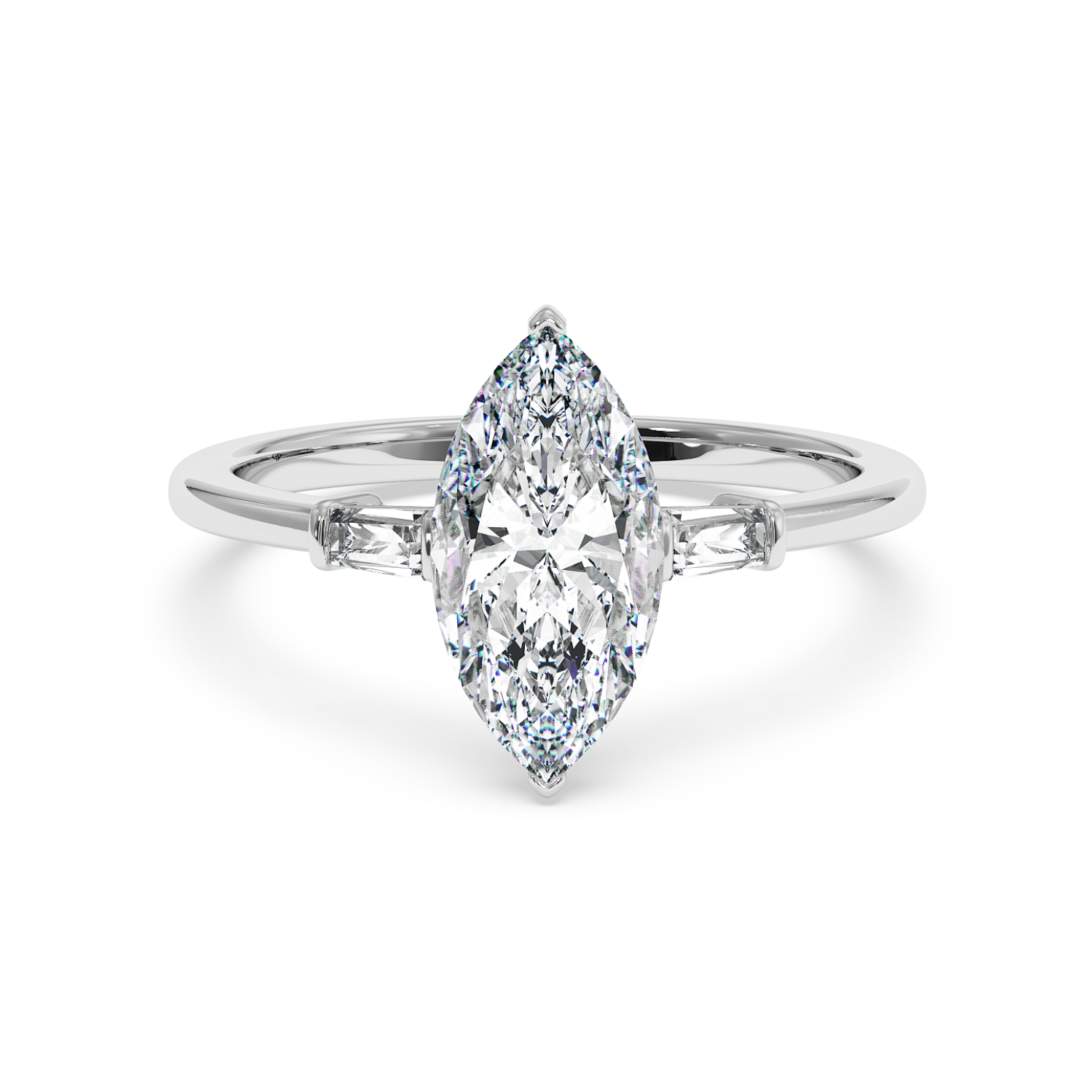 Platinum Quinn Engagement Ring