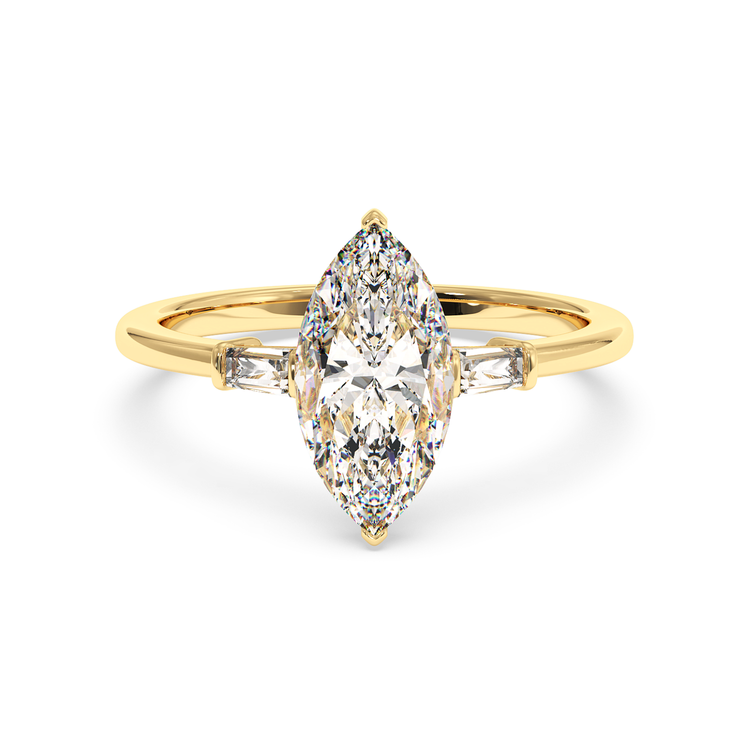 18K Yellow Gold Quinn Engagement Ring