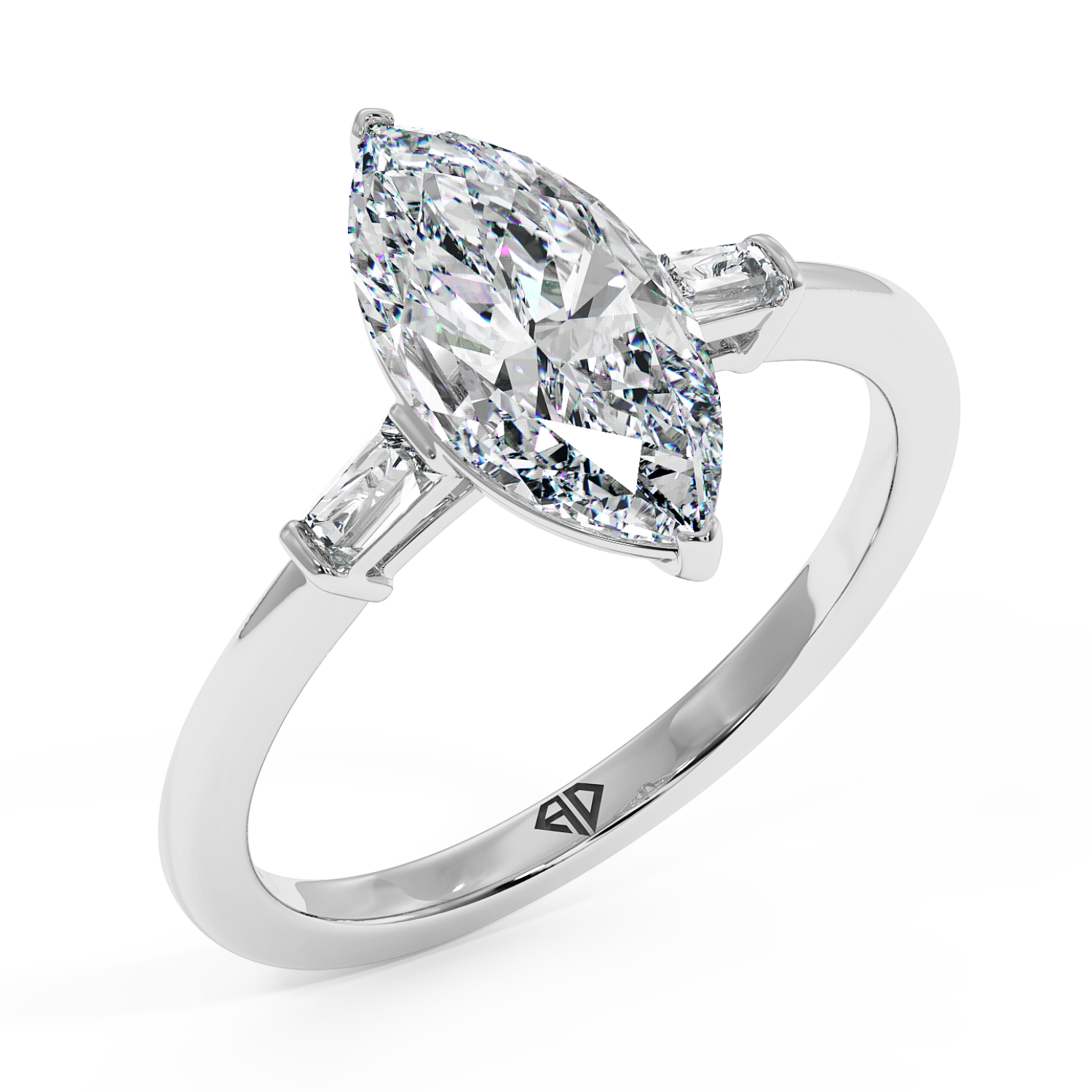 Platinum Quinn Engagement Ring